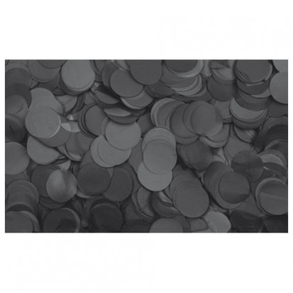 Showtec Black Confetti Round Ø 55mm slowfall 1kg Flameproof