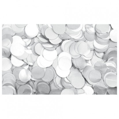 Showtec White Confetti Round 55mm slowfall 1kg Flameproof