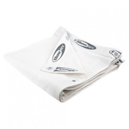 Showtec Square cloth 5,4x5,4mtr white 160g/m2 88 shockcords