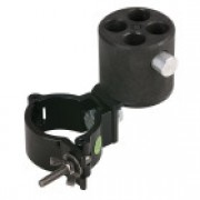 Showtec Angled bracket with 4-way con. & 50mm half coupler