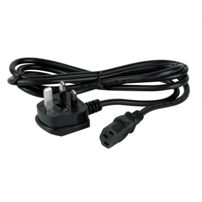Showtec UK to IEC Cable 2mtr