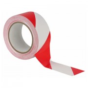 Showtec Floortape Red/Wh 50mm/33mtr