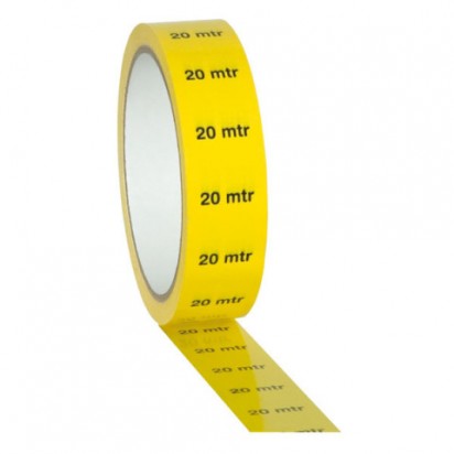 Showtec Markertape 20mtr yellow 25mm, length 33mtr